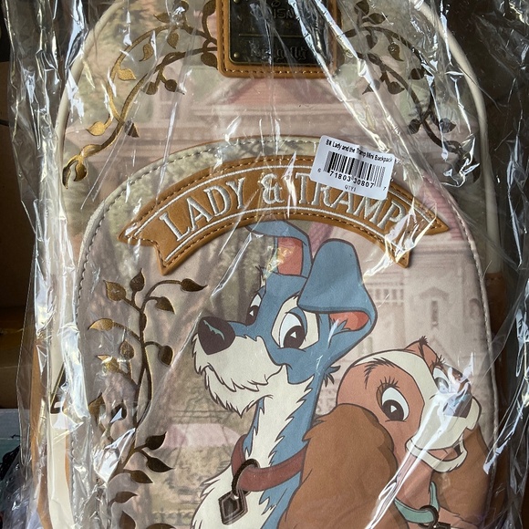 Loungefly  LADY and the TRAMP  RETIRED BACKPACK  RARE - Picture 1 of 4